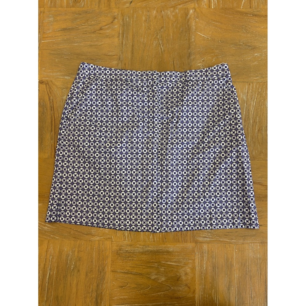 IZOD Golf Skort Womens 6 Purple White Geometric Print Athletic Mini Skirt‎
